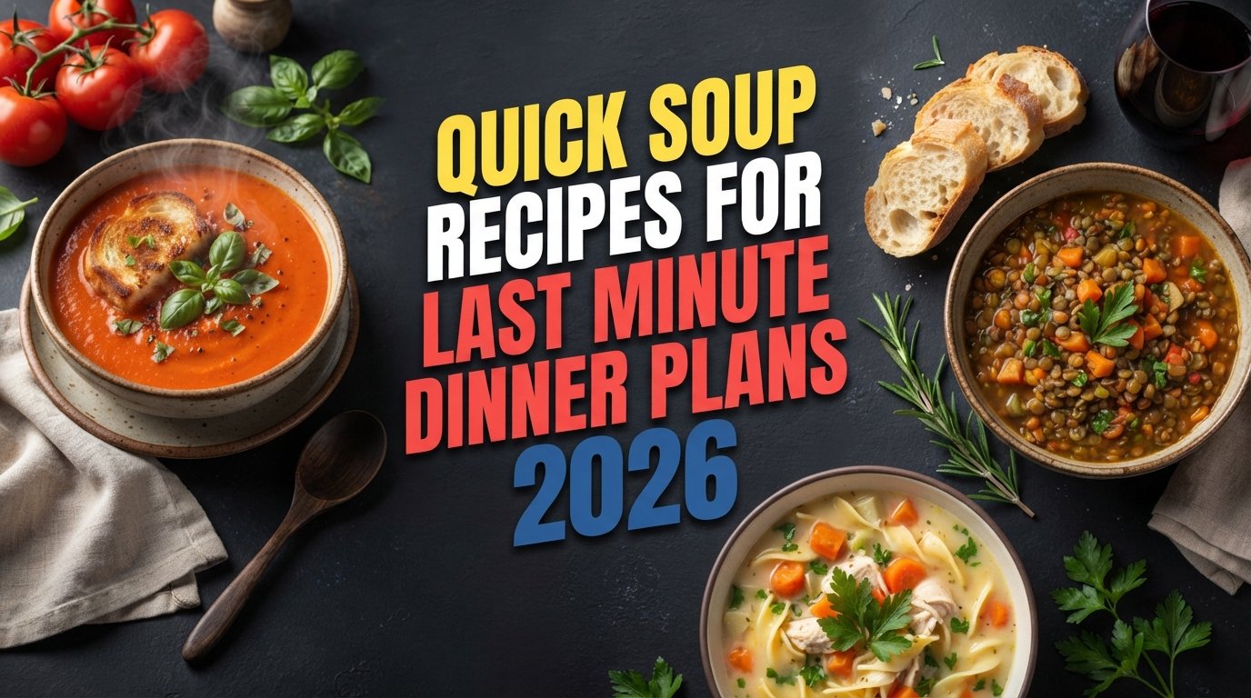 Quick soup recipes for last minute dinner plans