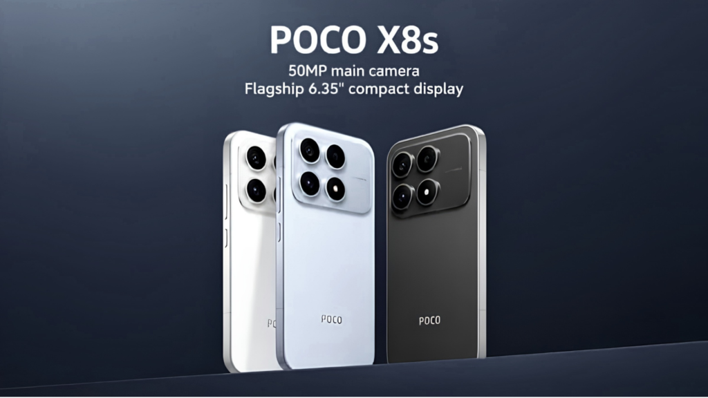 POCO X8s now official: 6.35-inch display, 50MP telephoto cam